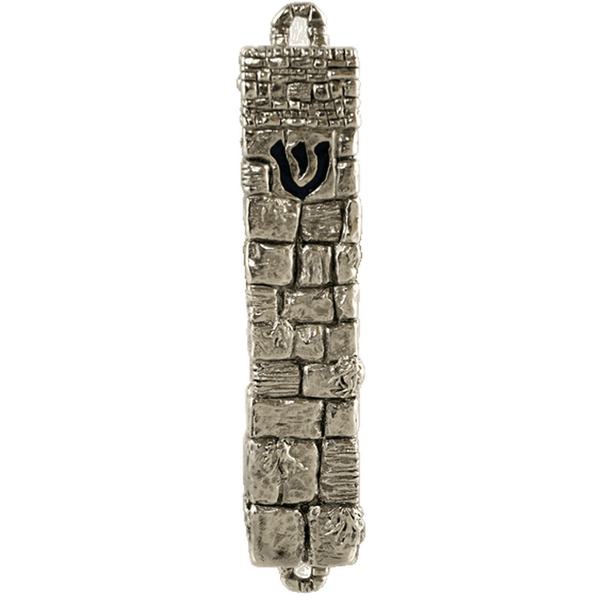 Quest Collection Kotel Mezuzah - Silver
