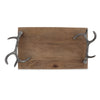 SPI Home Home Decor Antler Handle Tray mango wood