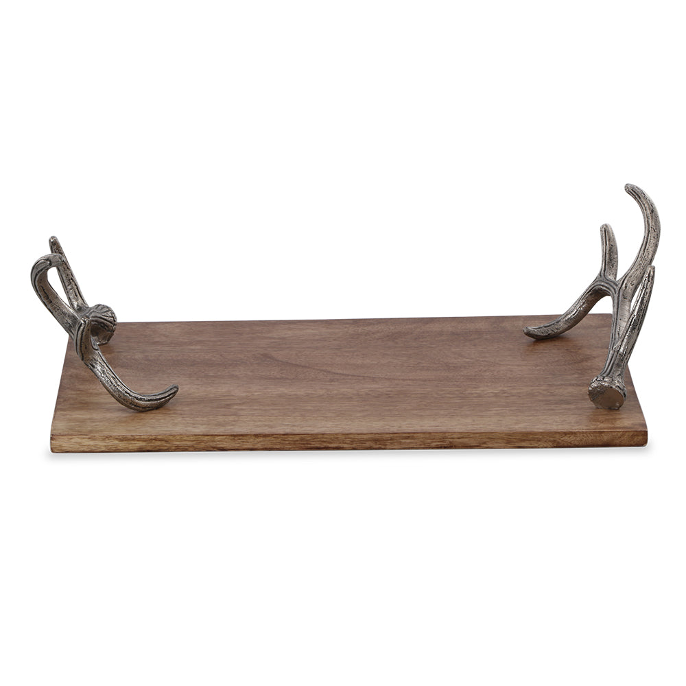 SPI Home Home Decor Antler Handle Tray mango wood