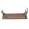 SPI Home Home Decor Antler Handle Tray mango wood