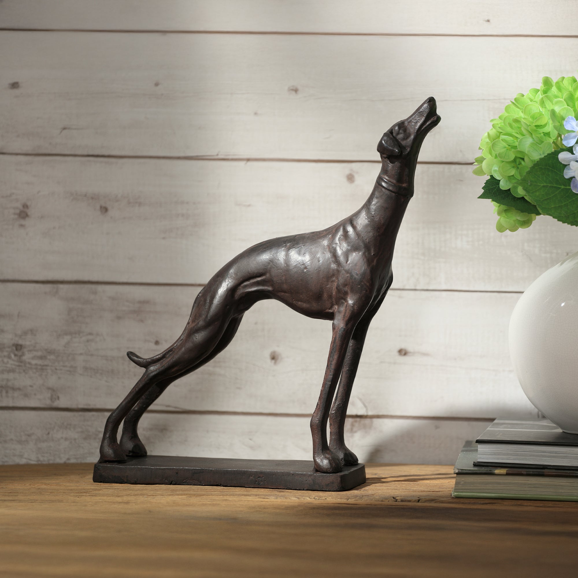 SPI Home Home Decor Baying Greyhound Sculpture