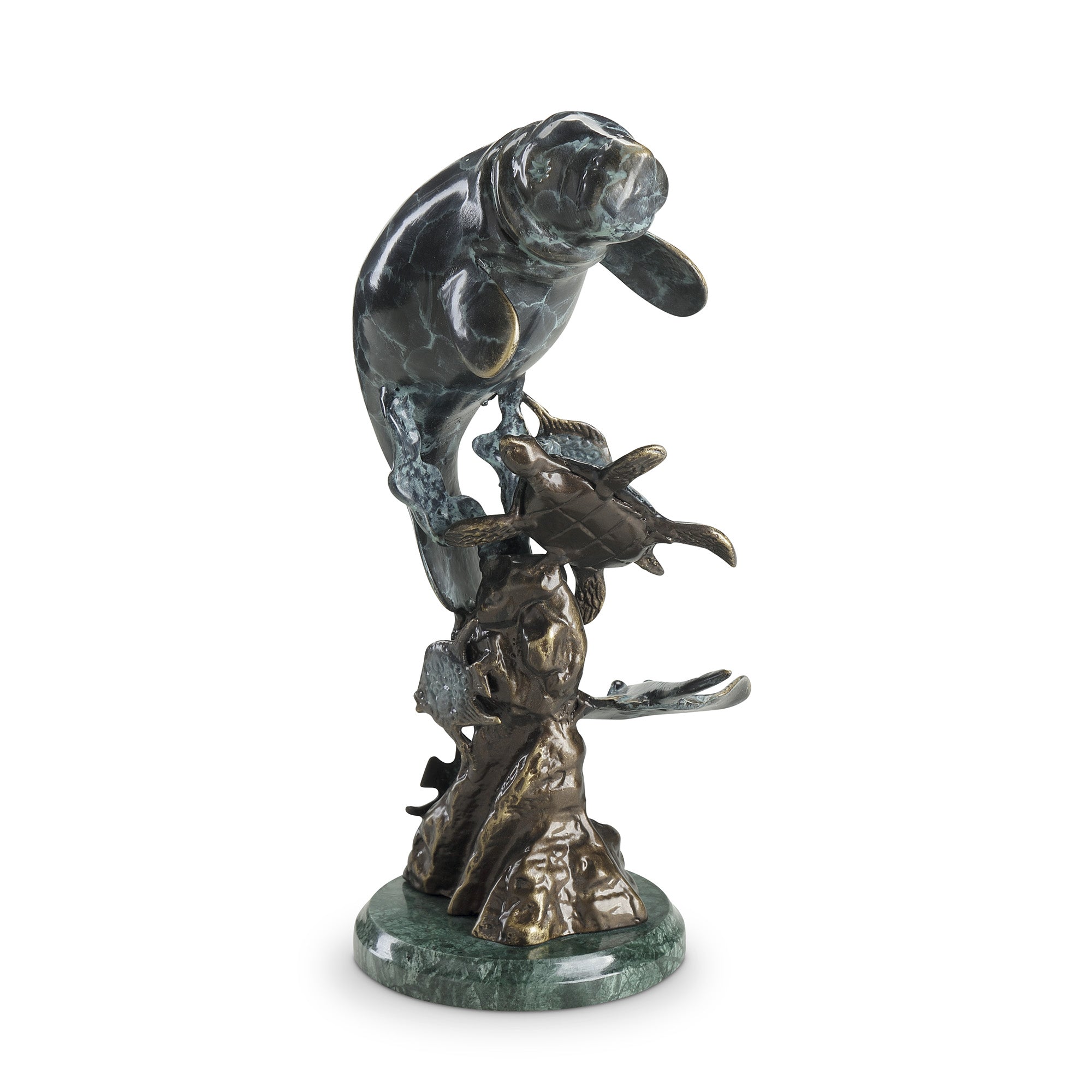 SPI Home Home Decor Cast Aluminum Manatee and Friends