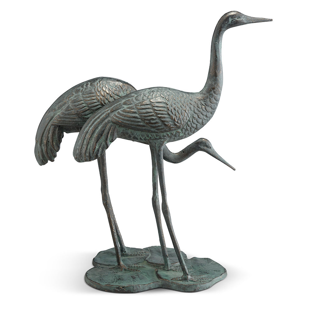 SPI Home Home Decor Coastside Crane Pair Garden Sculpture