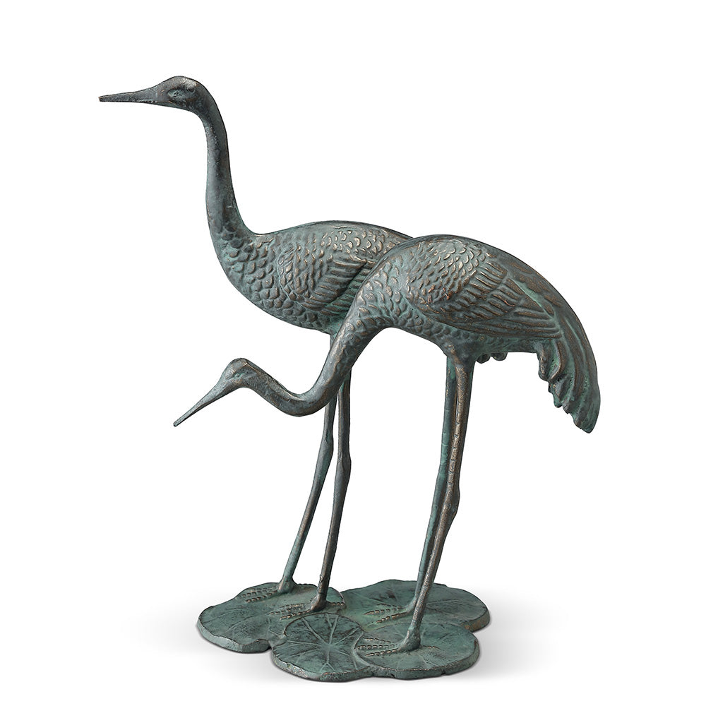SPI Home Home Decor Coastside Crane Pair Garden Sculpture