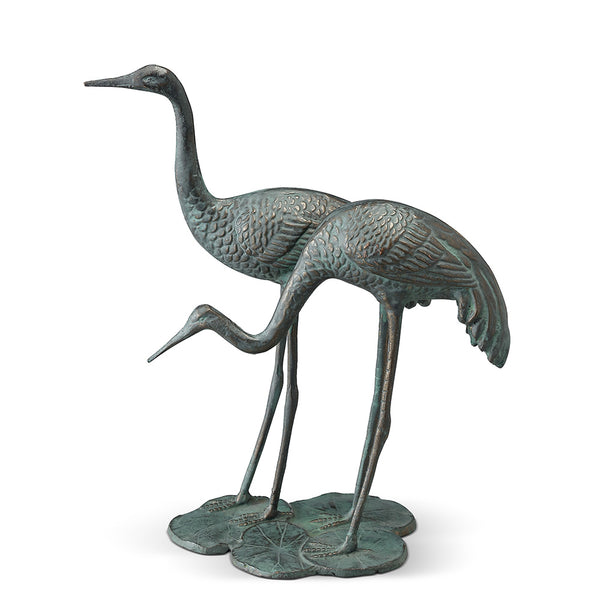 SPI Home Home Decor Coastside Crane Pair Garden Sculpture