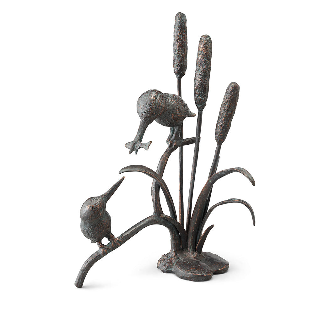 SPI Home Home Decor Feeding Kingfisher Couple Sculpture