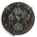 SPI Home Home Decor Flower Wall Mounted Garden Clock and Thermometer