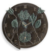 SPI Home Home Decor Flower Wall Mounted Garden Clock and Thermometer