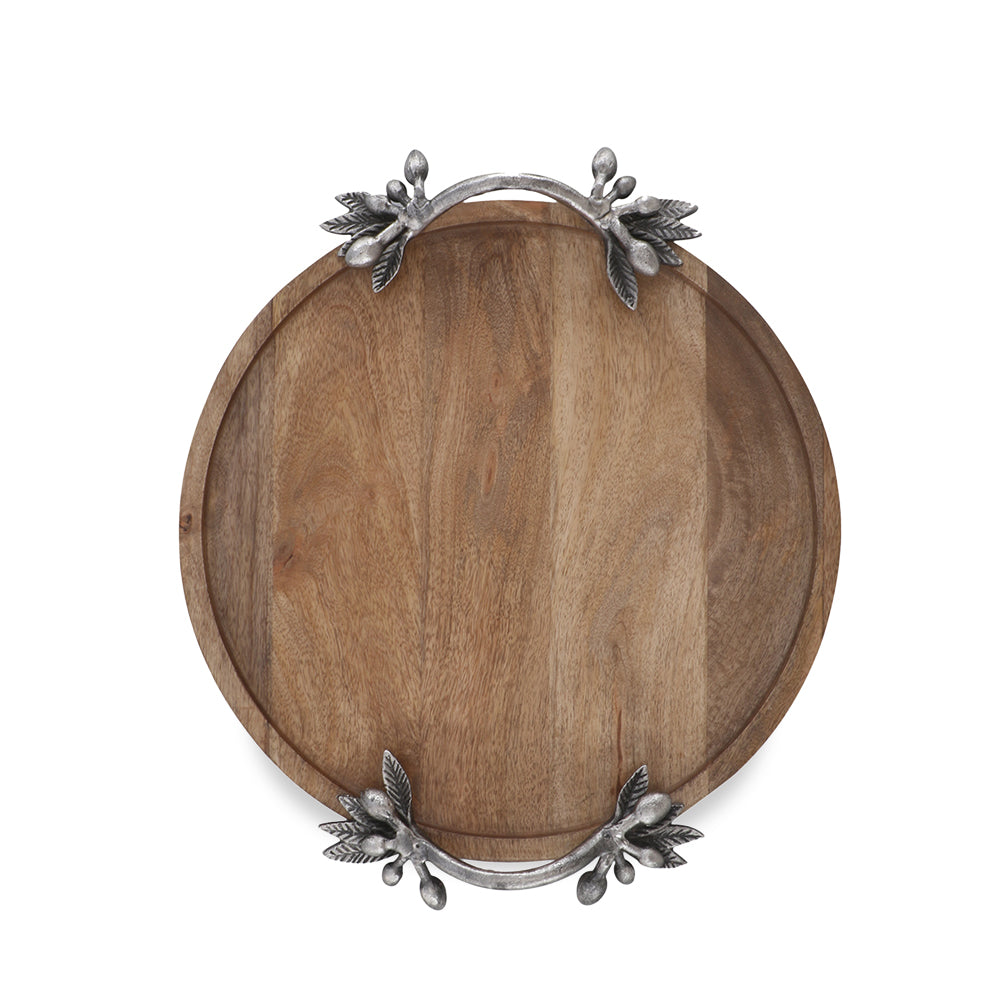 SPI Home Home Decor Leaf and Berry Handle Tray