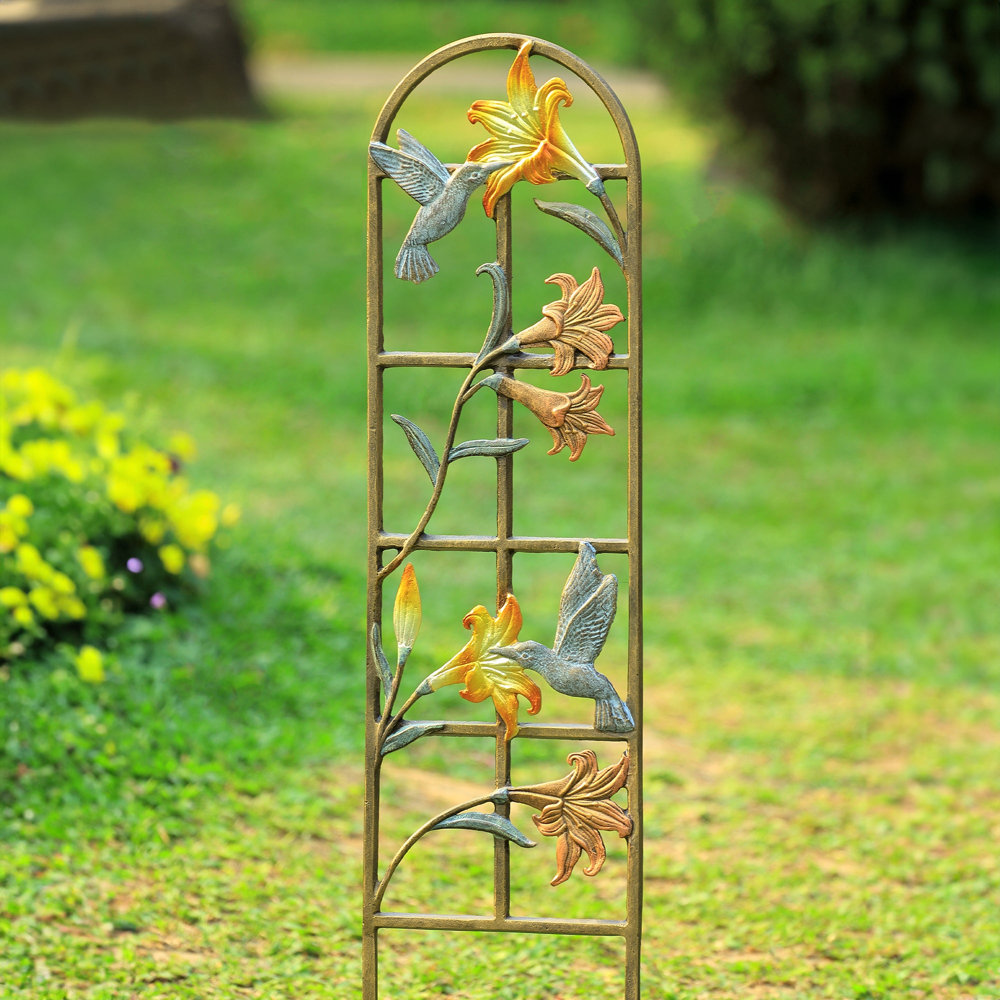 SPI Home Home Decor Narrow Hummingbird Trellis (spikes 7.75" H)