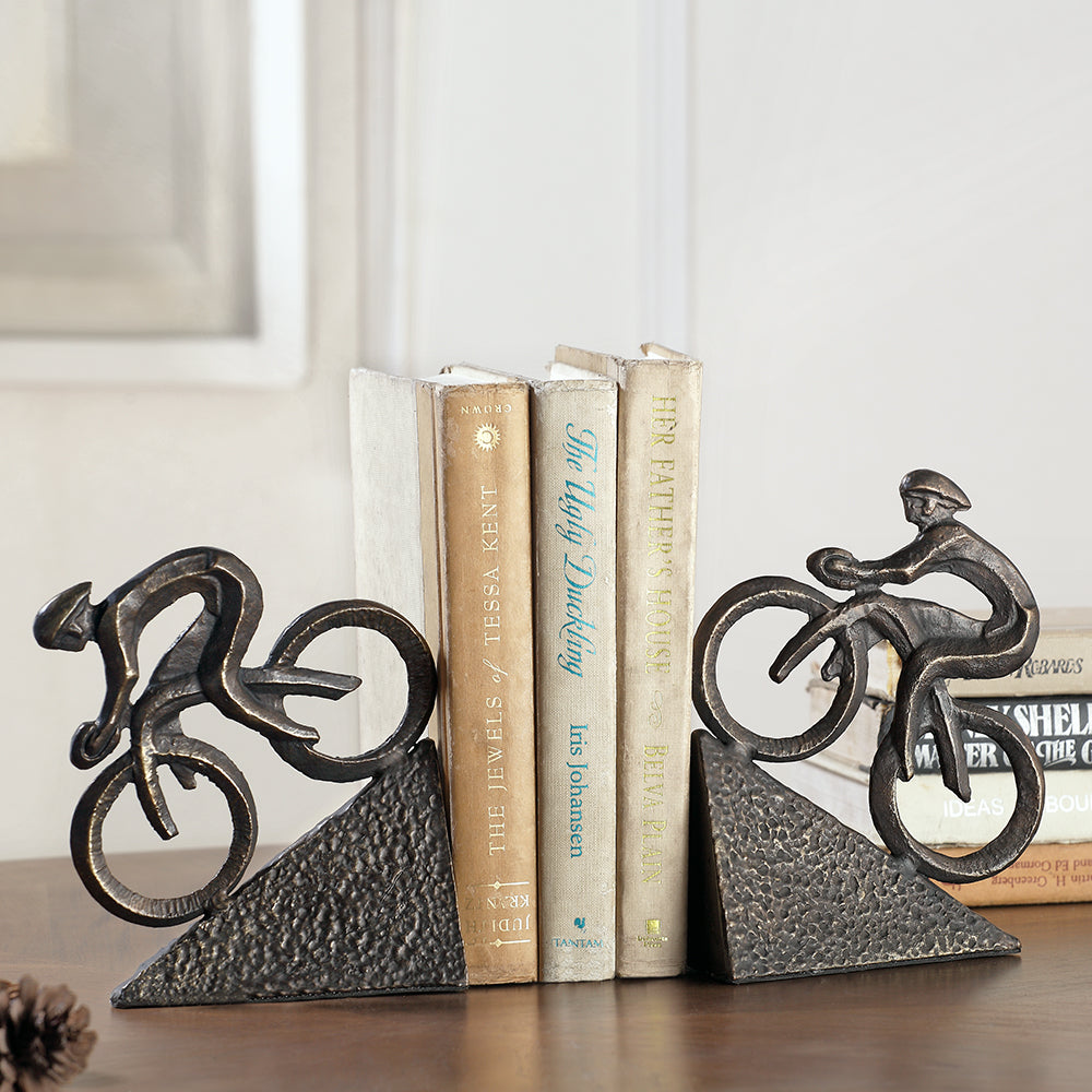 SPI Home Home Decor Racing Bicyclist Bookends
