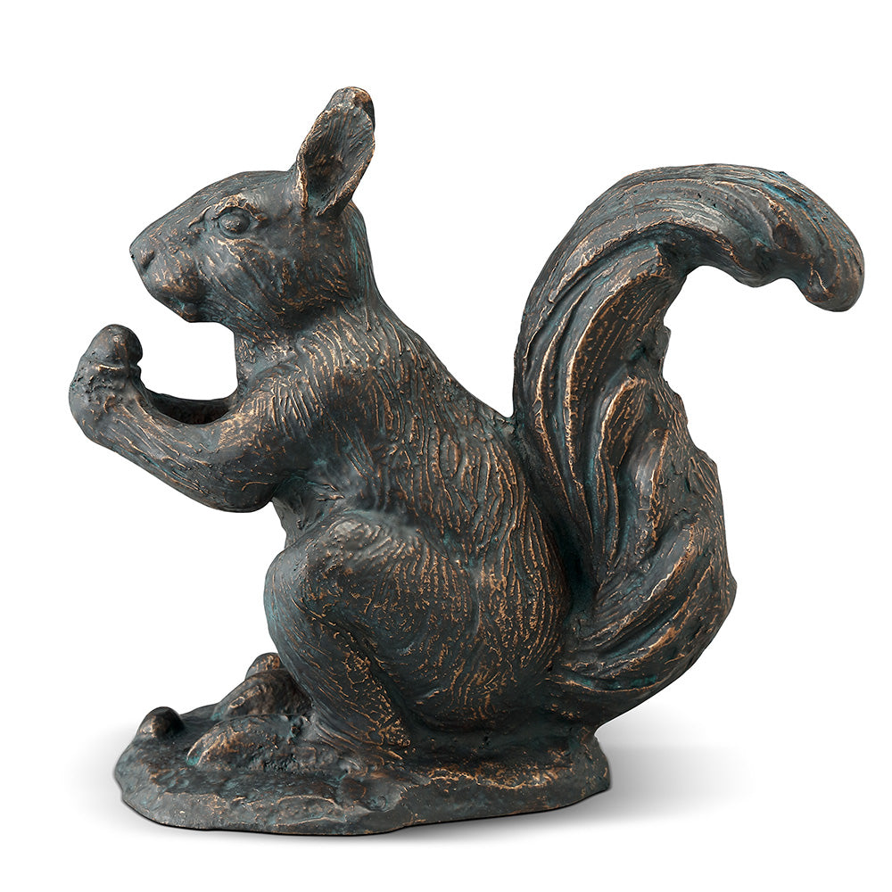 SPI Home Home Decor Sitting Squirrel with Snack Sculpture