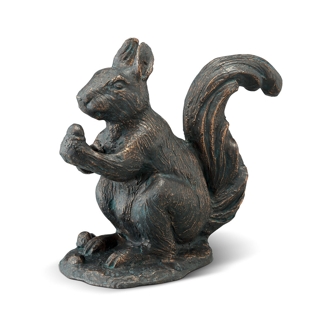SPI Home Home Decor Sitting Squirrel with Snack Sculpture