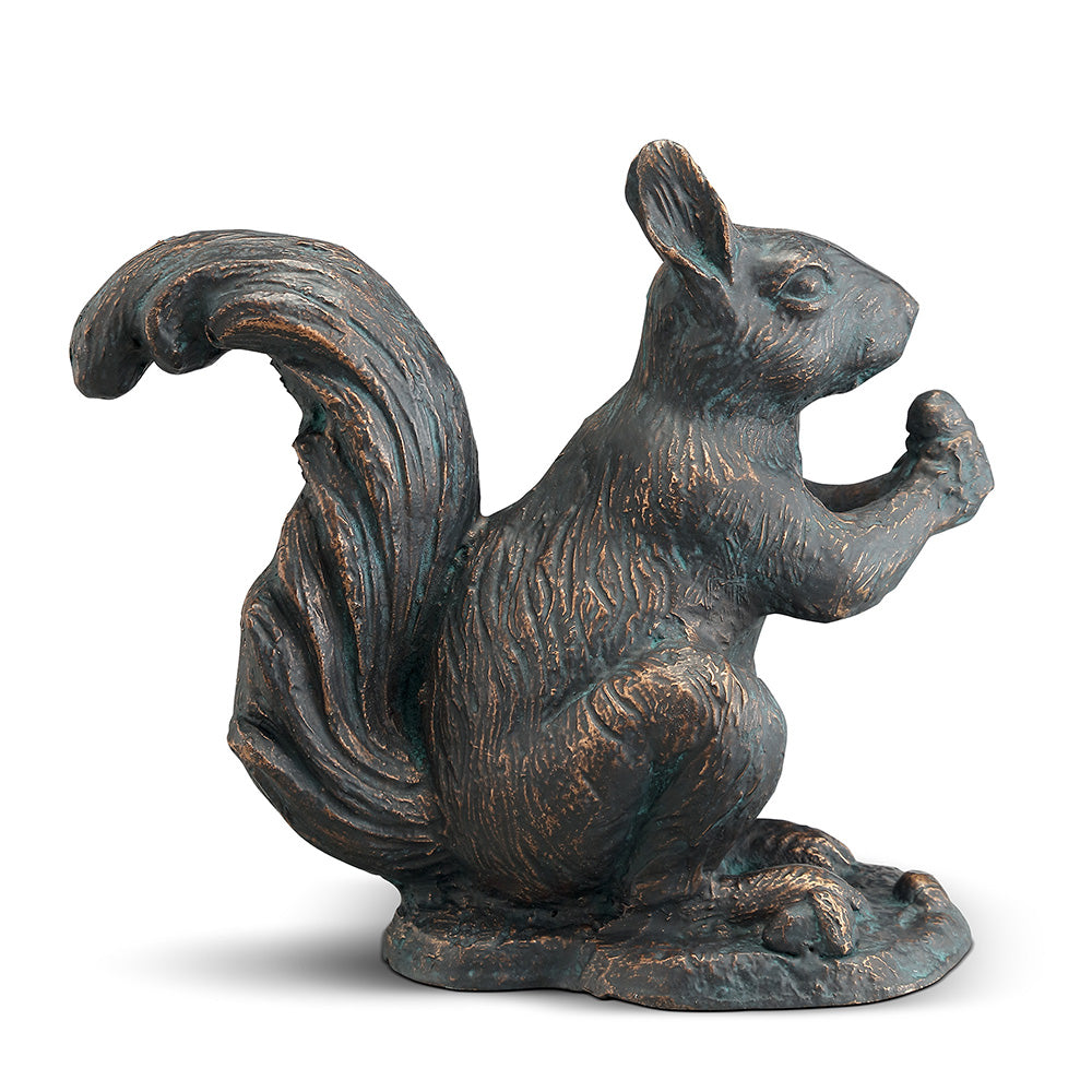 SPI Home Home Decor Sitting Squirrel with Snack Sculpture
