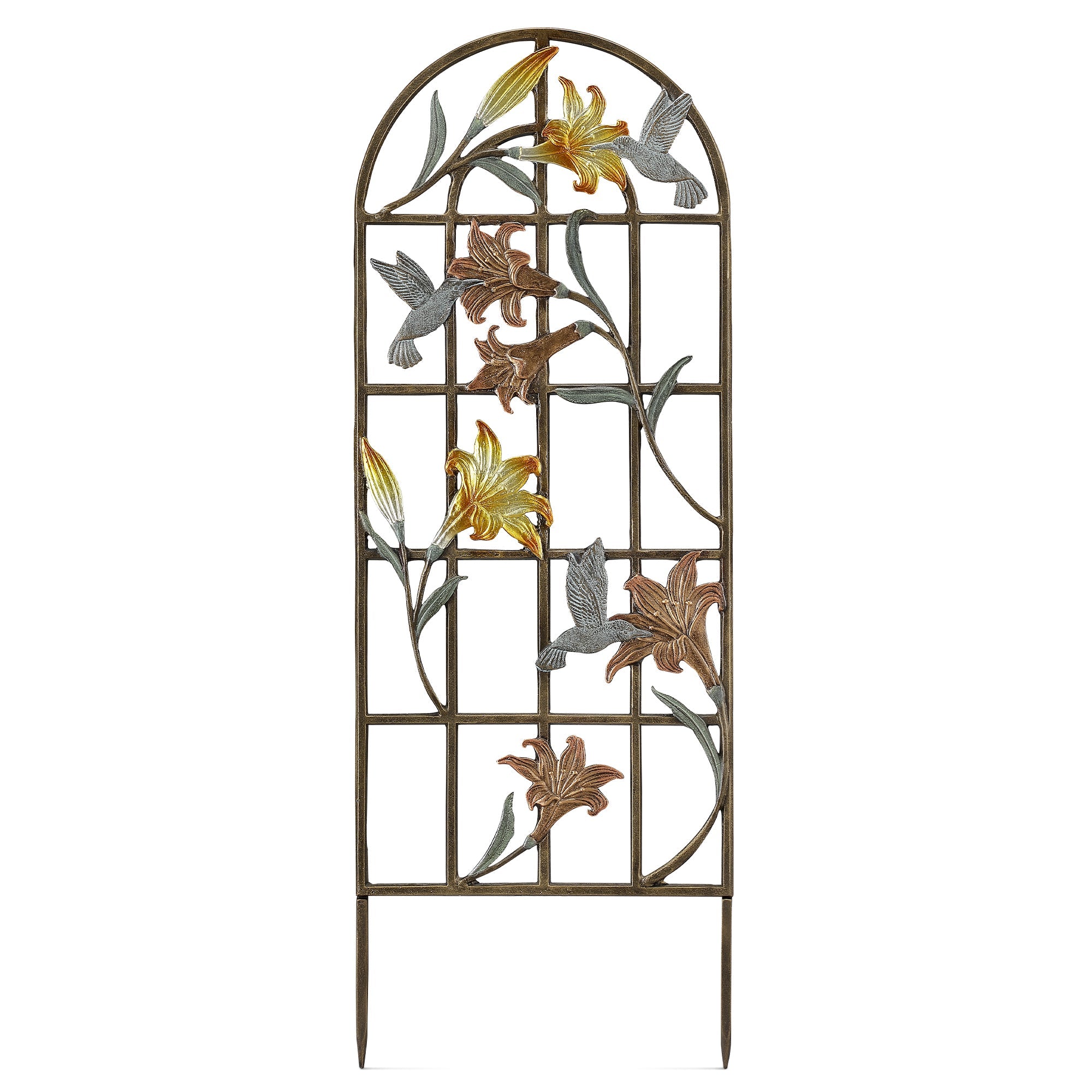 SPI Home Home Decor Wide Hummingbird Trellis (spikes 6.25" H)