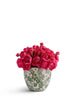 T&C Floral Company Home Decor Baby Ranunculus in Green & White Floral Vase Hot Pink