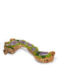 T&C Floral Company Home Decor Amethyst Baby Wood Log Filled with Stones