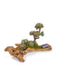 T&C Floral Company Home Decor Purple Baby Wood Log with Sedum