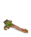 T&C Floral Company Home Decor Red Calcite Baby Wooden Log with Succulents & Stones