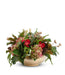 T&C Floral Company Home Decor Hydrangeas & Orchids in Gold Metal Bowl