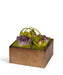 T&C Floral Company Home Decor Green & Amethyst Orchids in Bronze Square