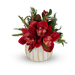 T&C Floral Company Home Decor red Pave Christmas Orchids