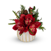 T&C Floral Company Home Decor red Pave Christmas Orchids