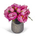 T&C Floral Company Home Decor Prink Peonies In Silver Vase