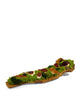 T&C Floral Company Home Decor Citrine Preserved Moss & Geodes in Wooden Log