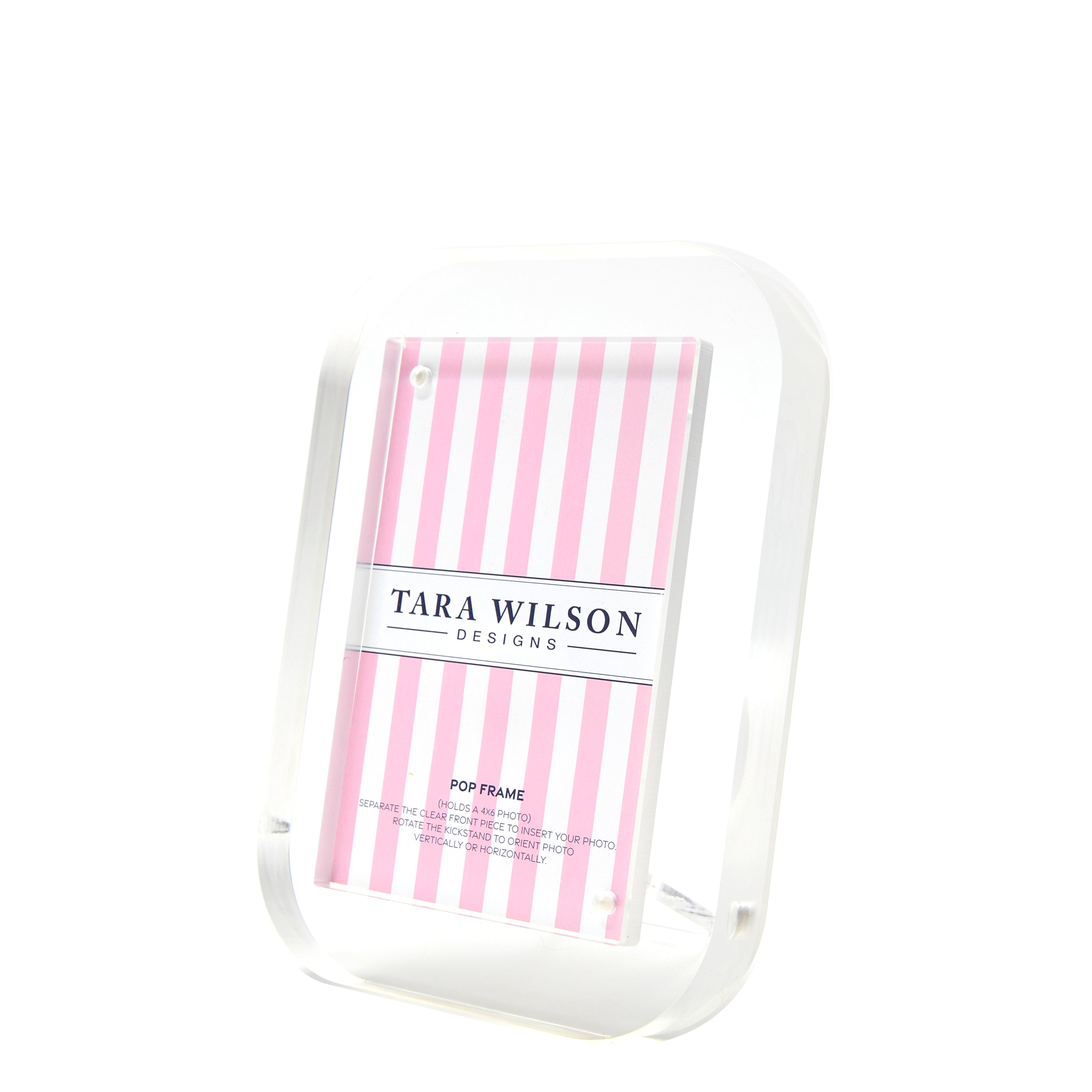Tara Wilson Designs Picture Frames 4 X 6 Pop Frame - Clear