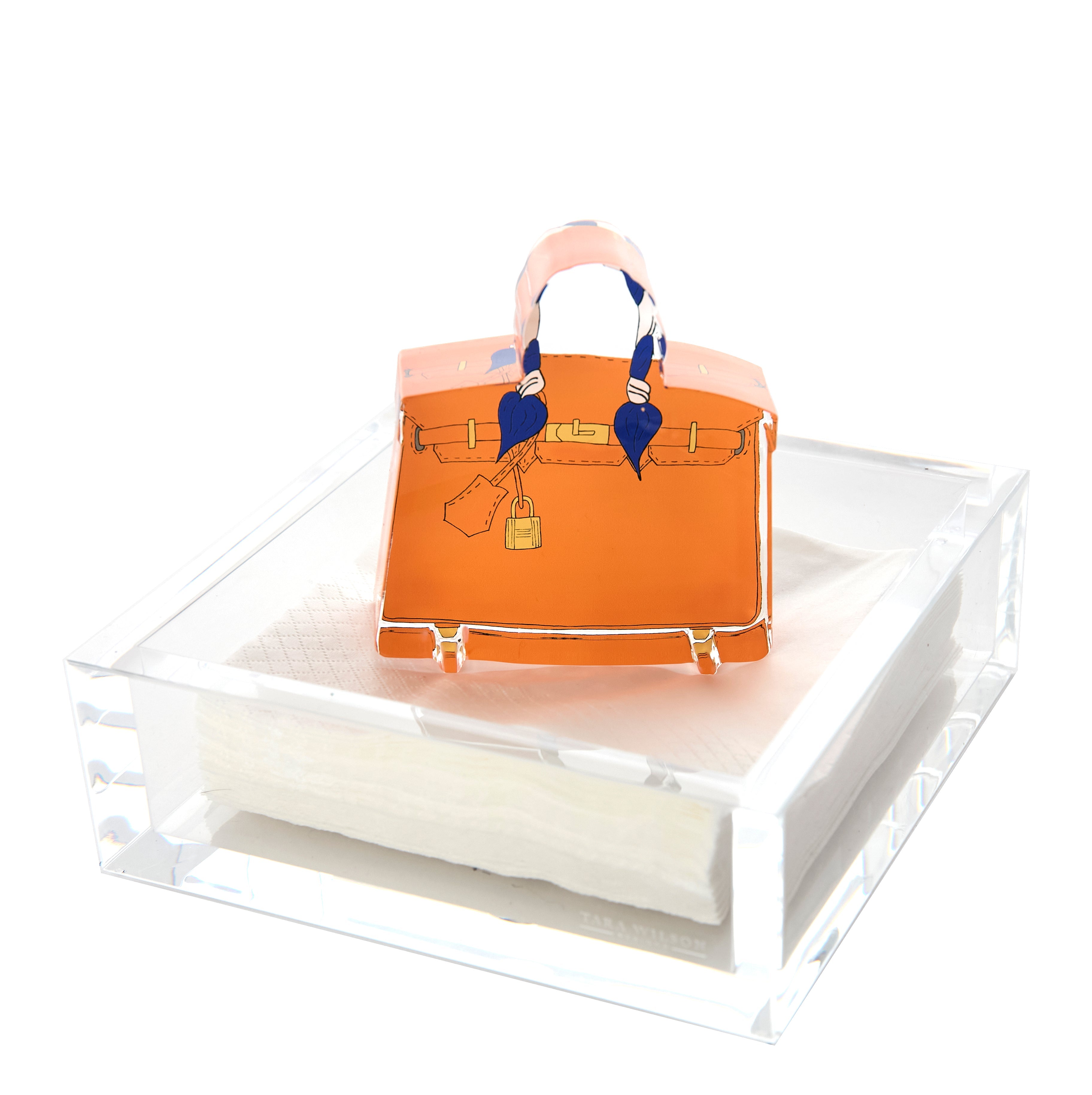 Tara Wilson Designs Giftware B Bag Acrylic Cocktail Napkin Holder