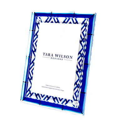 Tara Wilson Designs Picture Frames Bamboo Acrylic Frame - Blue