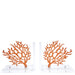 Tara Wilson Designs Giftware Bookends - Orange Coral