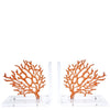 Tara Wilson Designs Giftware Bookends - Orange Coral