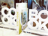 Tara Wilson Designs Giftware Bookends - White Cook / Book