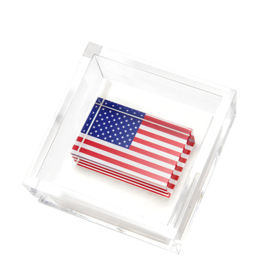 Tara Wilson Designs Giftware Cocktail Napkin Holder - American Flag