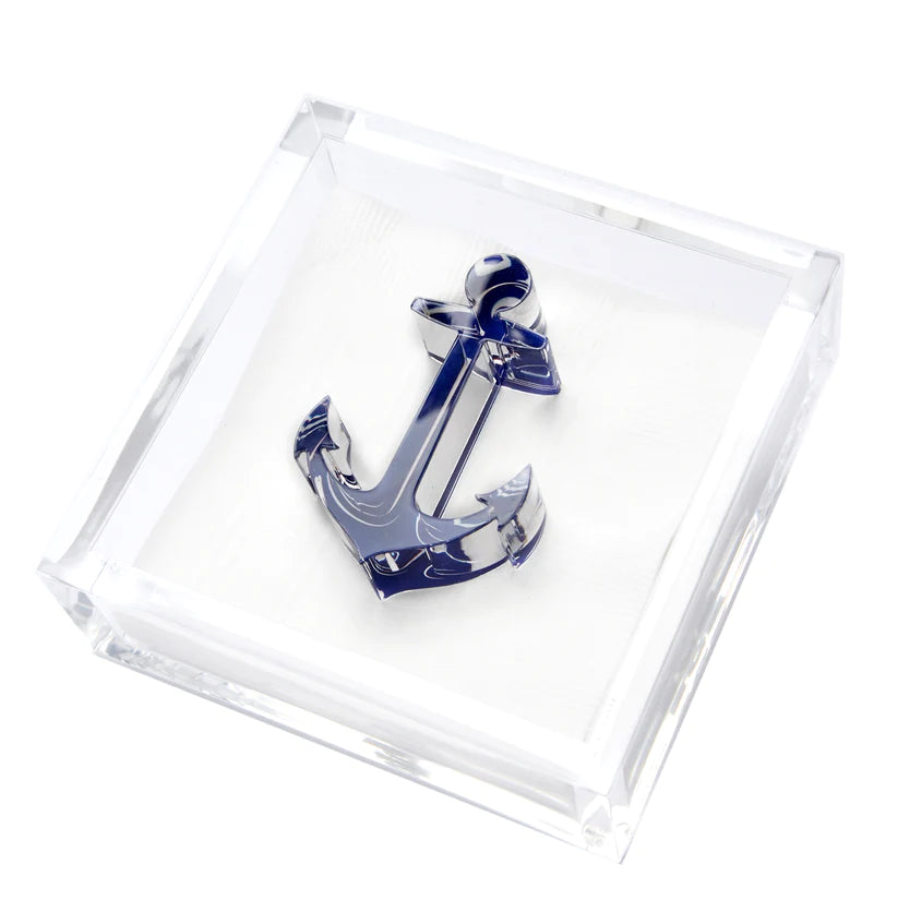 Tara Wilson Designs Giftware Cocktail Napkin Holder - Anchor