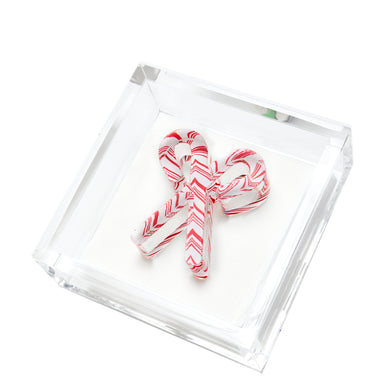 Tara Wilson Designs Giftware Cocktail Napkin Holder - Candy Canes