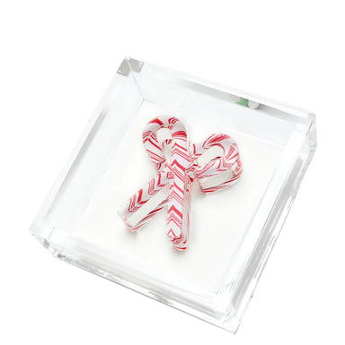 Tara Wilson Designs Giftware Cocktail Napkin Holder - Candy Canes