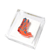 Tara Wilson Designs Giftware Cocktail Napkin Holder - Cowboy Boots Orange