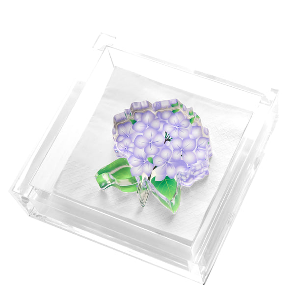 Tara Wilson Designs Giftware Cocktail Napkin Holder - Hydrangea