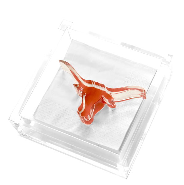 Tara Wilson Designs Giftware Cocktail Napkin Holder - Longhorn