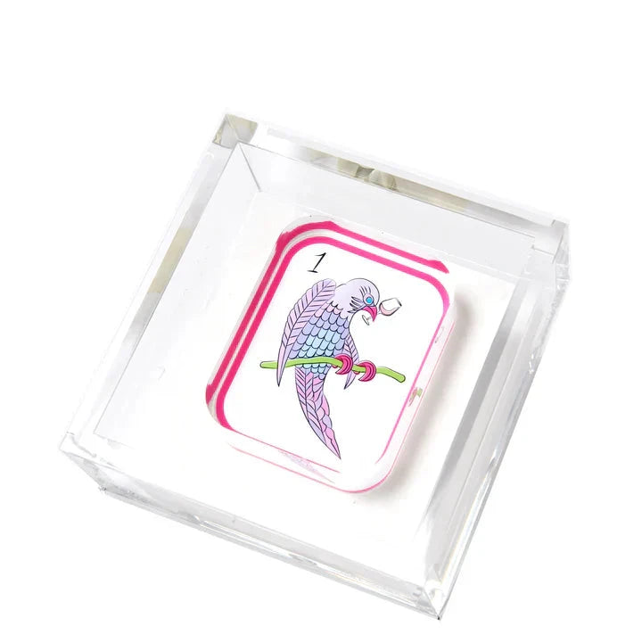 Tara Wilson Designs Giftware Cocktail Napkin Holder - Mahjong Birdie Bam