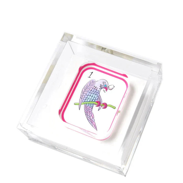 Tara Wilson Designs Giftware Cocktail Napkin Holder - Mahjong Birdie Bam
