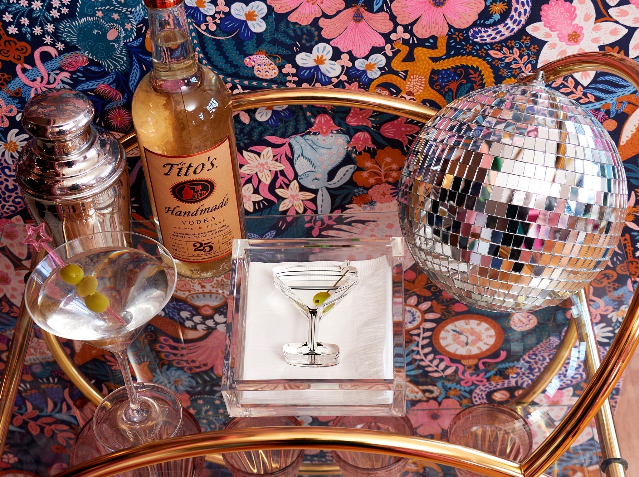 Tara Wilson Designs Giftware Cocktail Napkin Holder - Martini