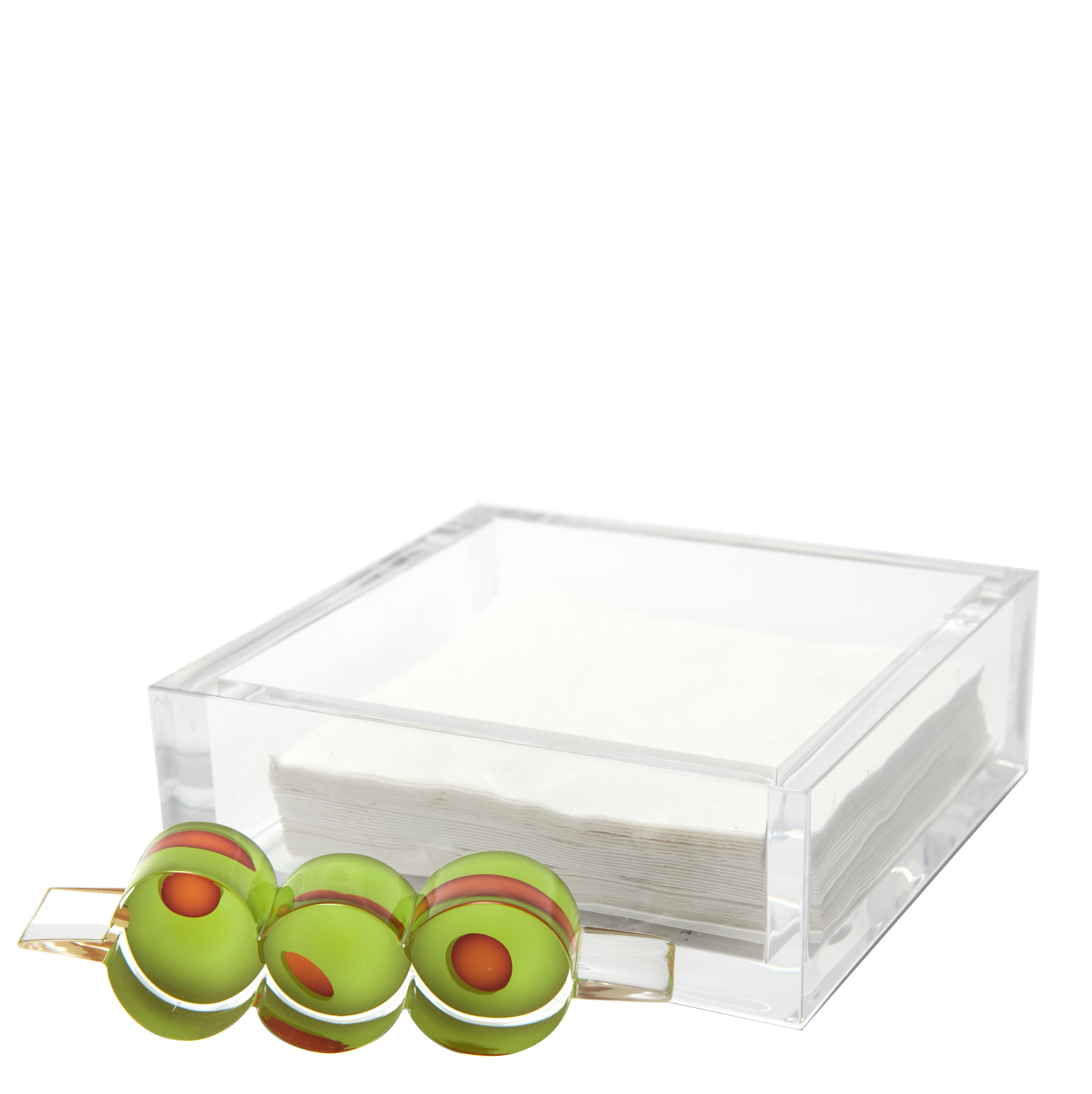 Tara Wilson Designs Giftware Cocktail Napkin Holder - Olives