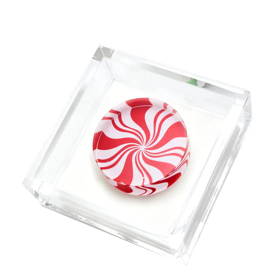 Tara Wilson Designs Giftware Cocktail Napkin Holder - Peppermint Candy