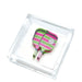 Tara Wilson Designs Giftware Cocktail Napkin Holder - Pickleball - Pink/Green