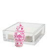 Tara Wilson Designs Giftware Cocktail Napkin Holder - Pink Ginger Jar