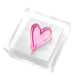 Tara Wilson Designs Giftware Cocktail Napkin Holder- Pink Heart
